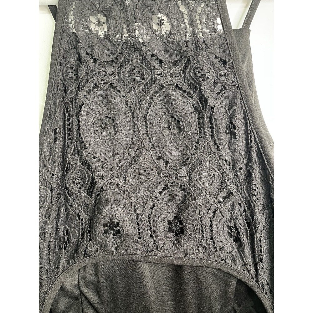 Lace Back Cut-Out Halter Built-In Padded Bra Side-Zip XL Party Evening NWT - Picture 9 of 14